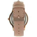 Women's 40mm Multi-Function Watch with Pink Suede Strap Peugeot Watches