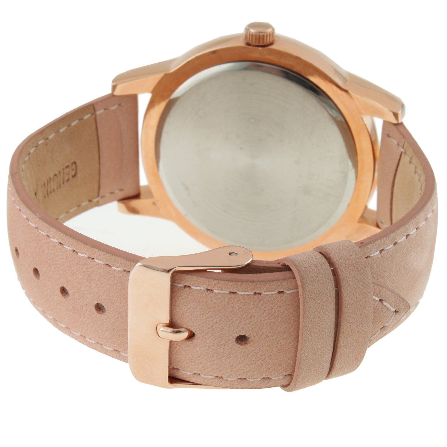 Women's 40mm Multi-Function Watch with Pink Suede Strap Peugeot Watches