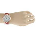 Women's 38mm Watch T-Bar Dress Red Leather Strap Peugeot Watches