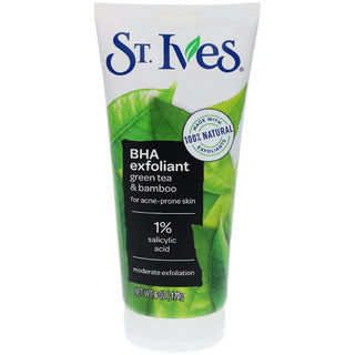 St. Ives Blackhead Clearing Face Scrub - Green Tea And Bamboo - 6oz