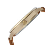 Women 38mm Watch Multi Function Suede Leather Strap Peugeot Watches