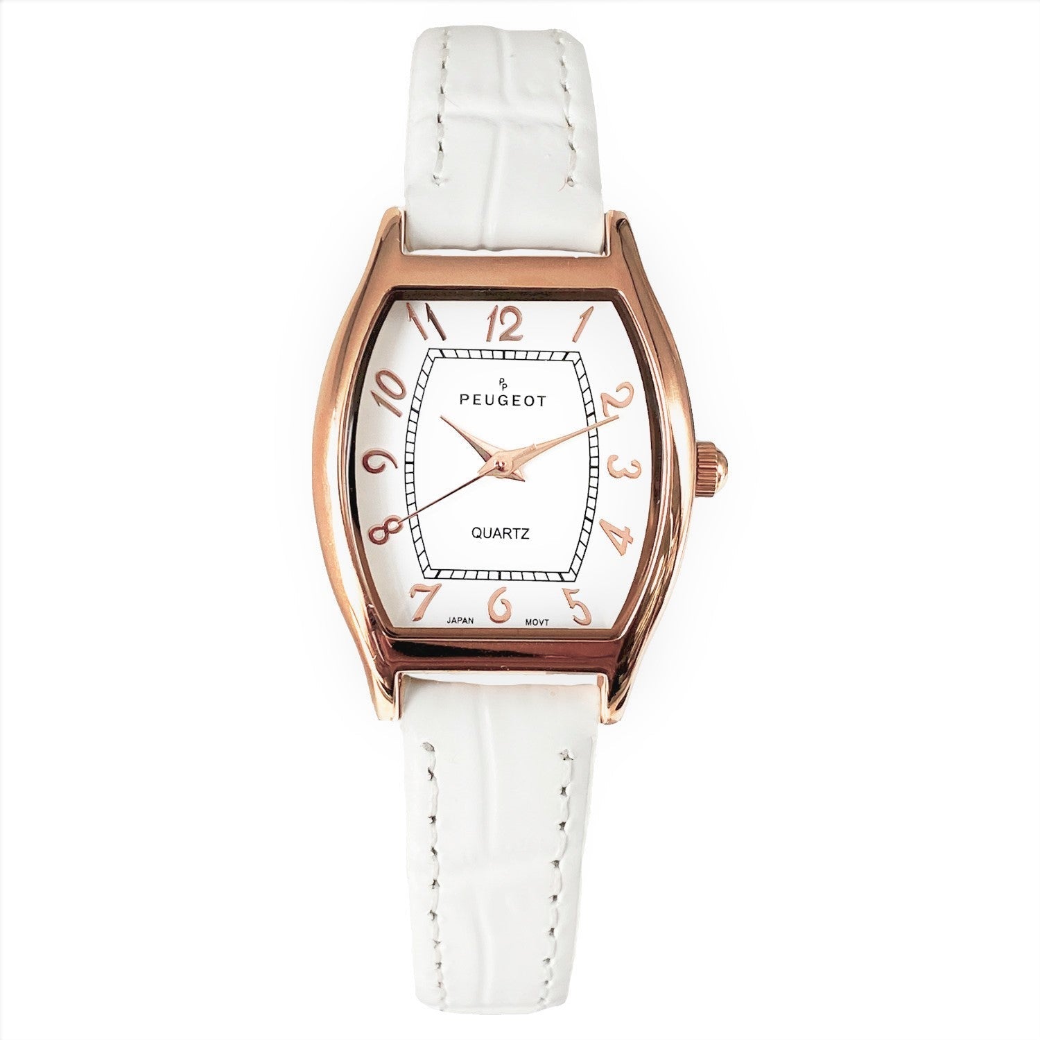 Women 26X32mm Cushion Shape Rose Gold Watch Peugeot Watches