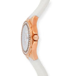 Women's Rose Gold Wrist Watch with Crystal Bezel Peugeot Watches