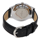 Women's 40mm Large Face Watch with Bold Arabic Numerals and Leather Band