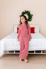 Red Stripes | GIRLS WIDE-LEG SET - By Baano
