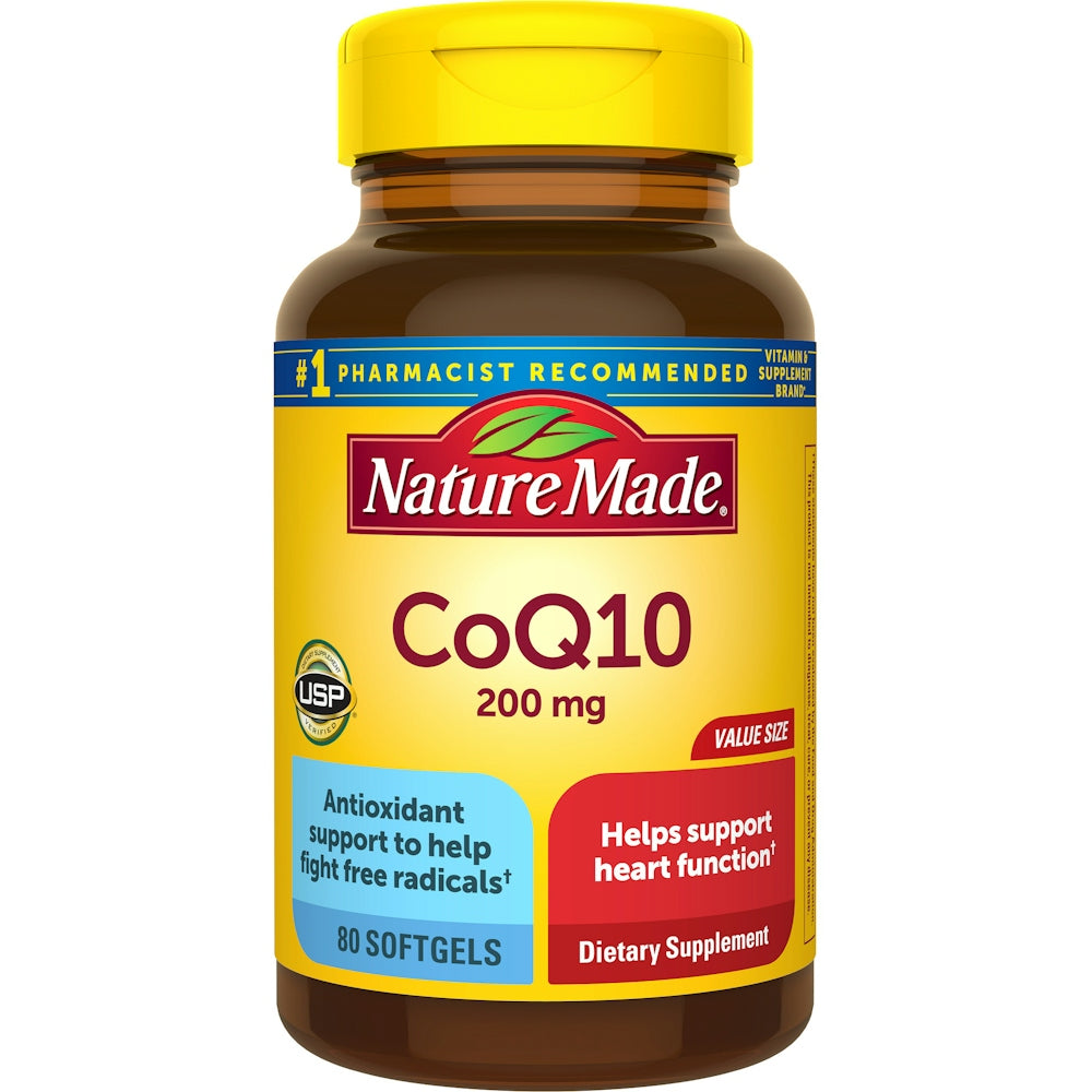 Nature Made Co Q10, 200 Mg, Softgels, Value Size