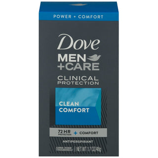 Dove Men + Care Clinical Protection Antiperspirant Deodorant Solid Clean Comfort 1.70 Oz