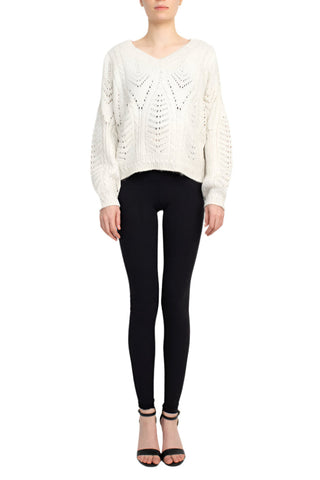 Philosophy V-Neck Long Sleeve Knit Sweater