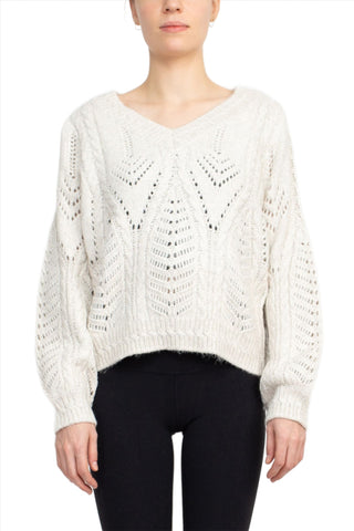 Philosophy V-Neck Long Sleeve Knit Sweater