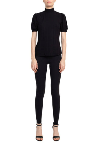 Philosophy Mock Neck Short Sleeve Top - Glamourous Grace