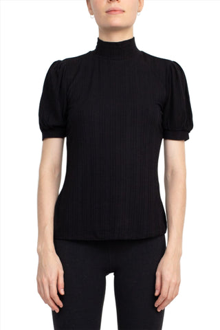 Philosophy Mock Neck Short Sleeve Top - Glamourous Grace