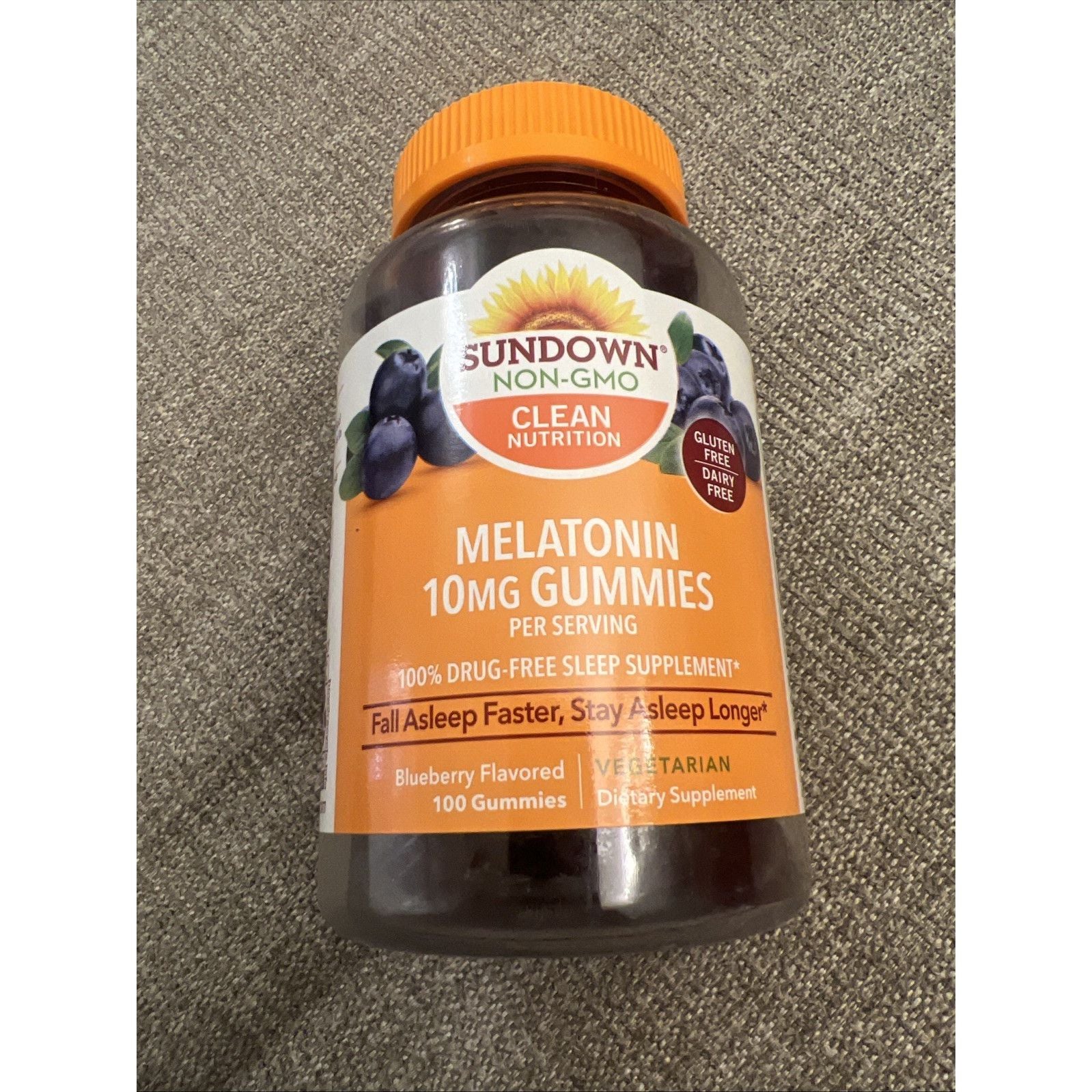 Sundown Naturals Melatonin Gummies - Blueberry, 10mg