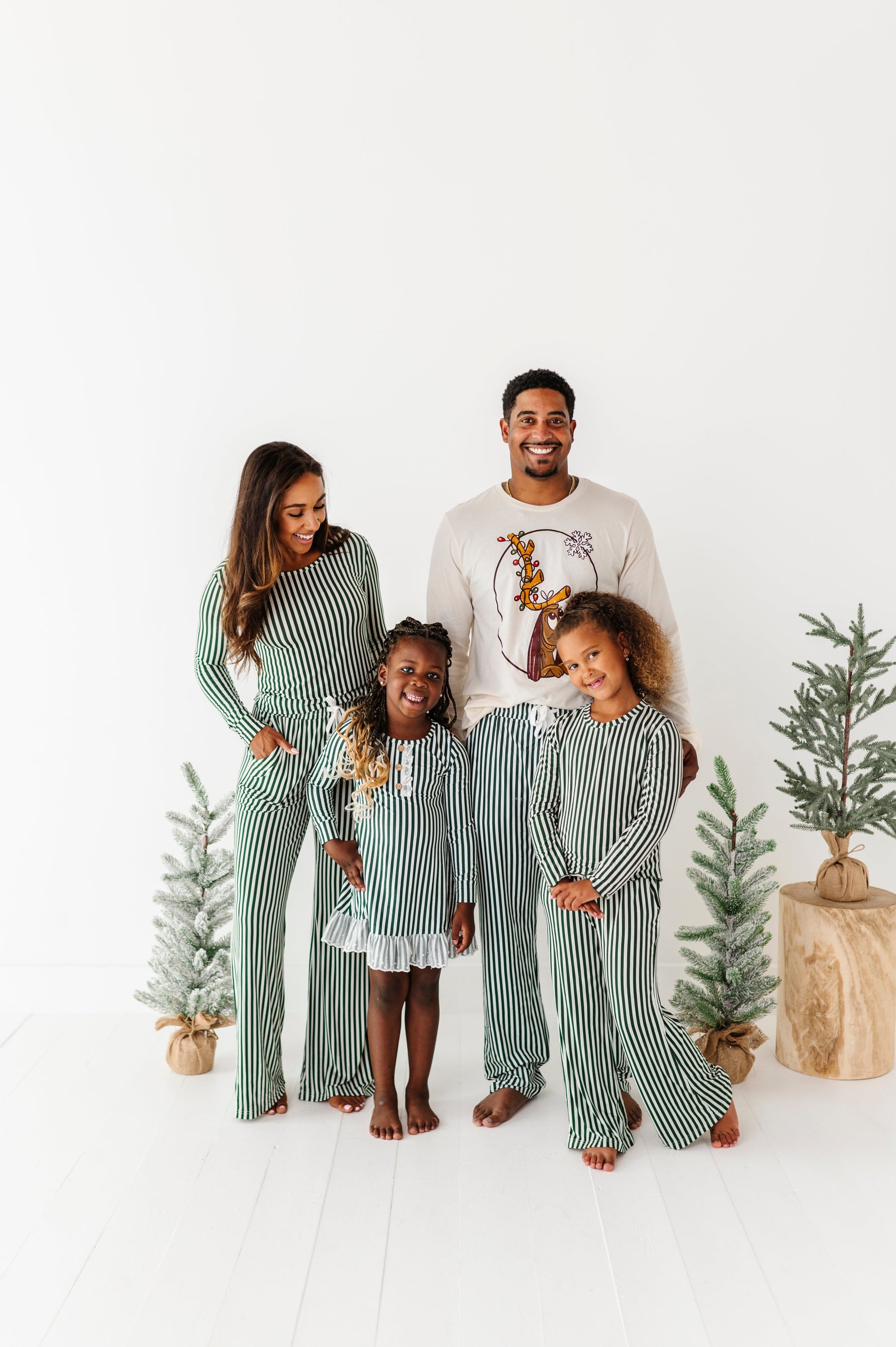 Green Stripes | NIGHTGOWN - By Baano