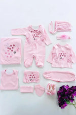 Heidi Newborn Baby Girl Homecoming Outfit Set (11 pcs) - By Baano