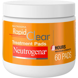 Neutrogena Rapid Clear Face Acne Treatment Pads, Maximum Strength