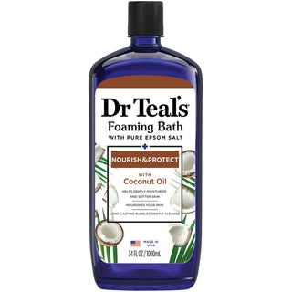 Dr Teal's Foaming Bath, With Pure Epsom Salt, Coconut Oil 34 Fl Oz