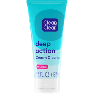 Clean & Clear Oil-Free Deep Action Cream Facial Cleanser 6.5oz