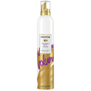 Pantene Pro-V Volume Body Boosting Mousse To Boost Fine Flat Hair Maximum Fullness - 6.6oz