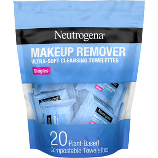 Neutrogena Makeup Remover Wipes, Individually Wrapped Daily Face Wipes For Waterproof Makeup, Travel & On-the-Go Singles