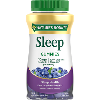 Nature's Bounty Melatonin Sleep Aid Blueberry Gummies, 10 Mg