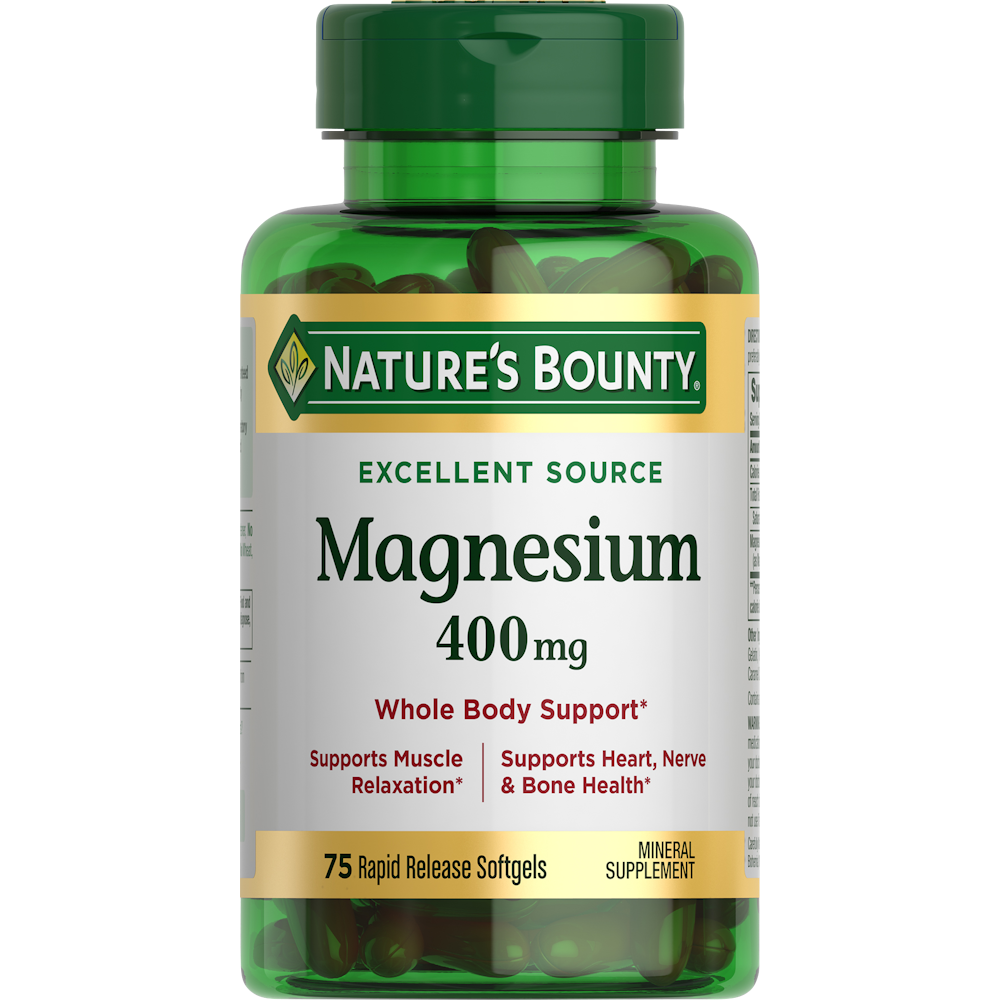 Nature's Bounty Rapid Release Softgels 400 Mg Magnesium