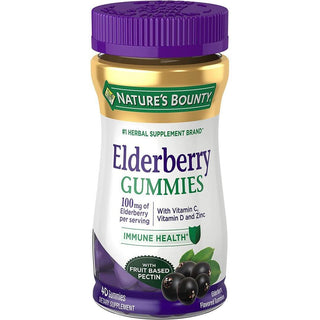 Nature's Bounty Elderberry Gummies, 40 Gummies