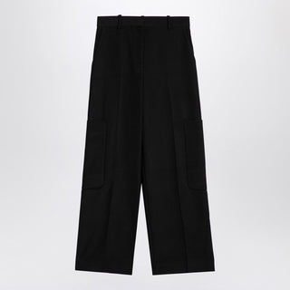 Black Caiton High-Waisted Trousers - By Baano