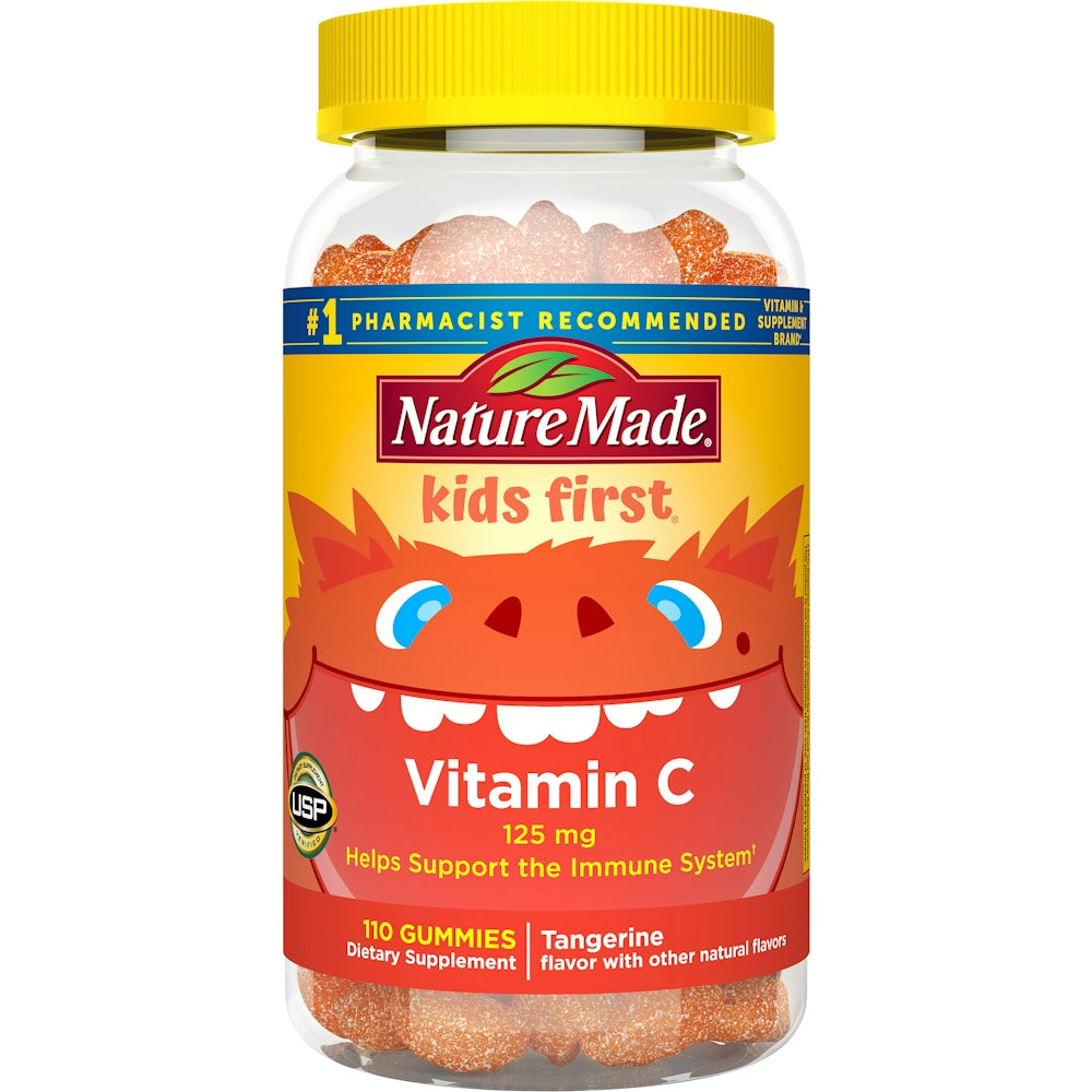 Nature Made Kids First Vitamin C Gummies For Immune Support - Tangerine - 110ct