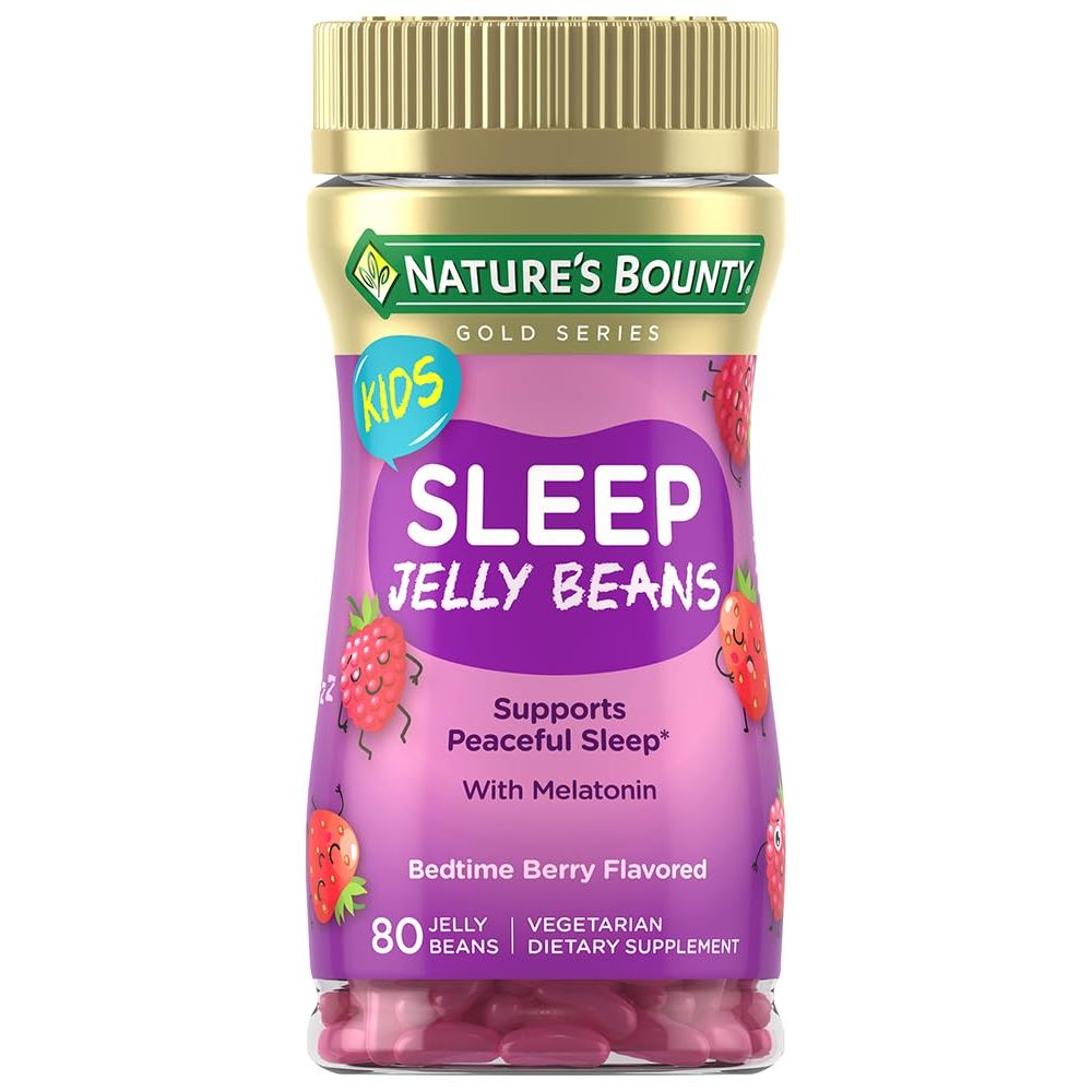 Nature's Bounty Kids Bedtime Berry Flavored Sleep 80 Jelly Beans
