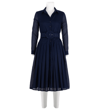 Audrey Dress #4 Indigo Midi Dress - By Baano