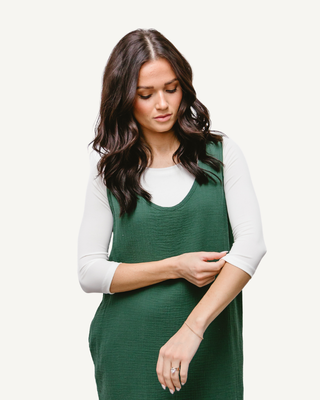 Elegant 3/4 Sleeve Halftee - By Baano