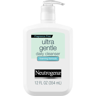 Neutrogena Ultra Gentle Daily Face Wash For Sensitive Skin, Foaming Facial Cleanser