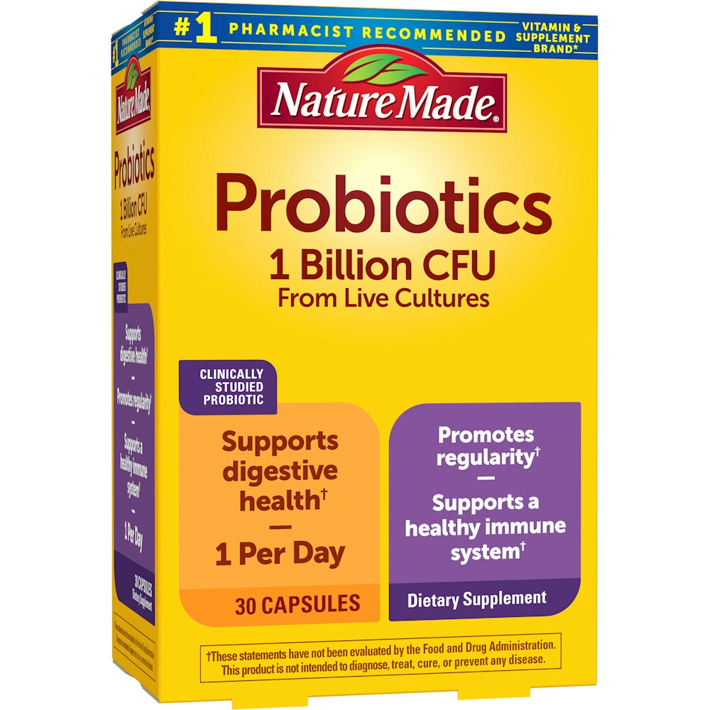 Nature Made 1B CFU Probiotic Capsules - 30ct