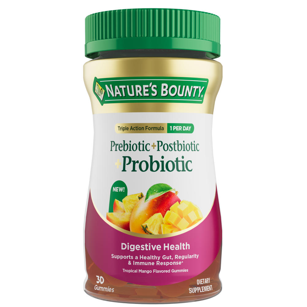 Nature's Bounty Prebiotic + Probiotic + Postbiotic Gummies