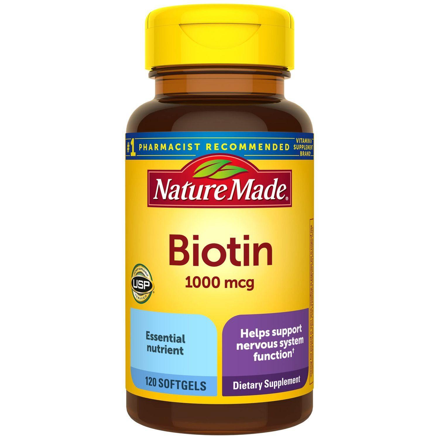 Nature Made Biotin 1000 Mcg Softgels - 120ct