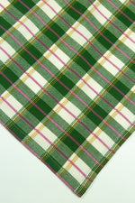 San Andres Gingham Forest & White Table Runner