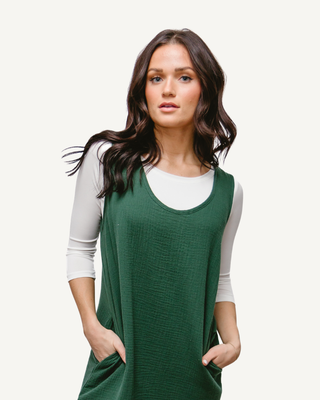 Elegant 3/4 Sleeve Halftee - By Baano