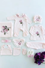 Bloom Floral Newborn Coming Home Set (11 Pcs) - By Baano