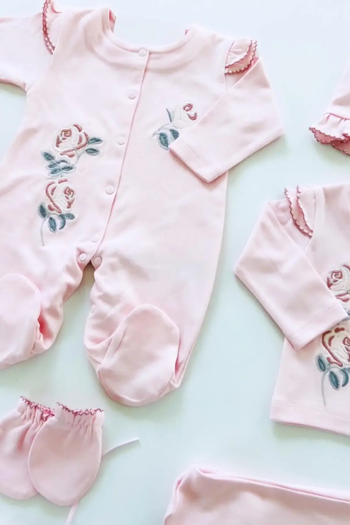 Heather Floral Newborn Coming Home Set (10 Pcs) - By Baano