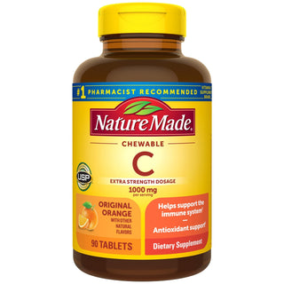 Nature Made Extra Strength Dosage Chewable Vitamin C 1000mg Per Serving Immune Support Tablets - 90ct