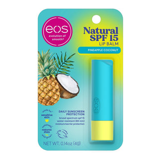 eos Lip Balm, Natural, Pineapple Coconut, SPF 15, 0.14 Ounce