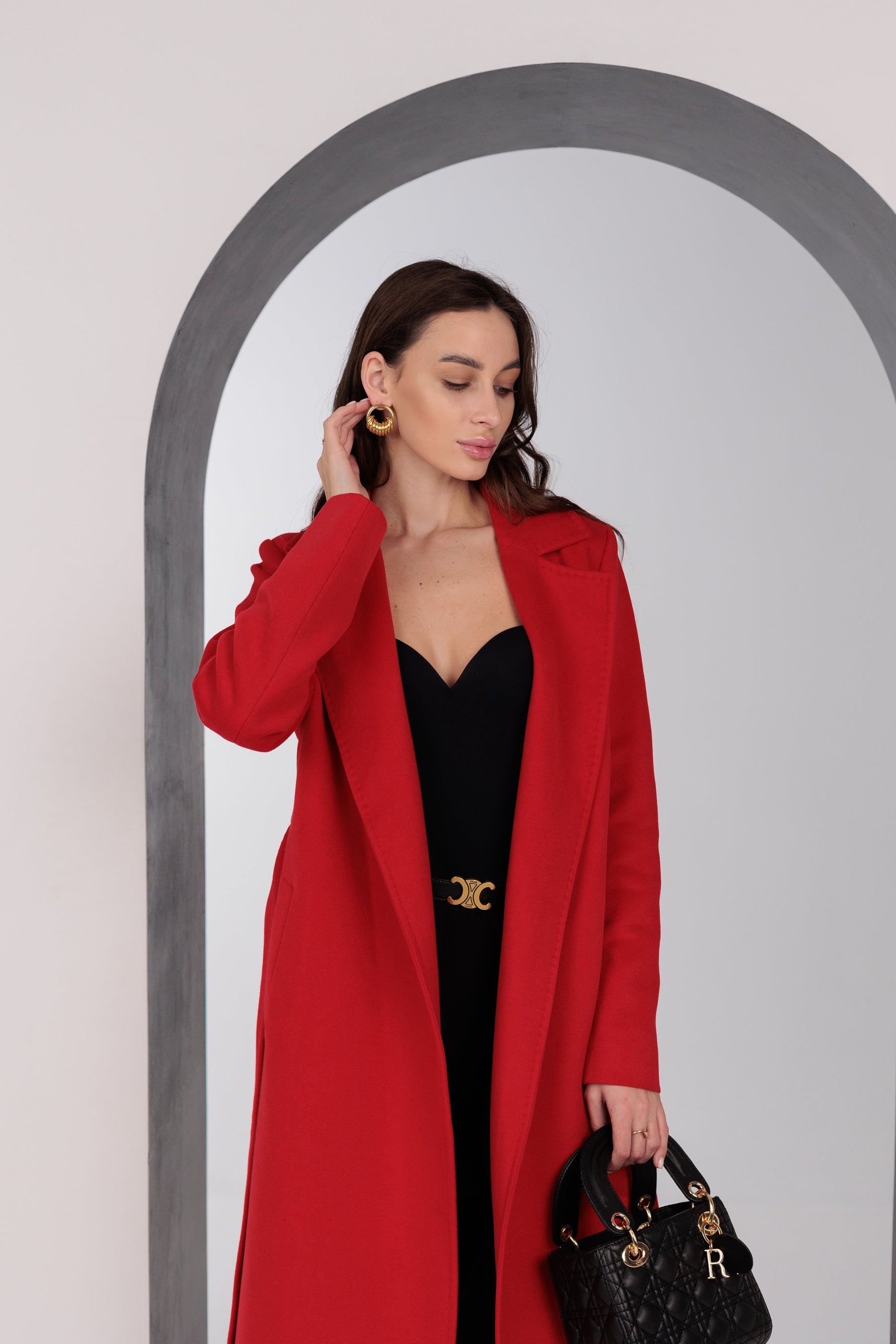 Astoria Classic Wraparound Wool Blend Overcoat