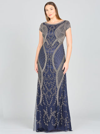 Lara 33609 - Cap Sleeve Modestly Covered Dress - By Baano