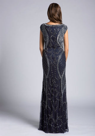 Lara 33609 - Cap Sleeve Modestly Covered Dress - By Baano