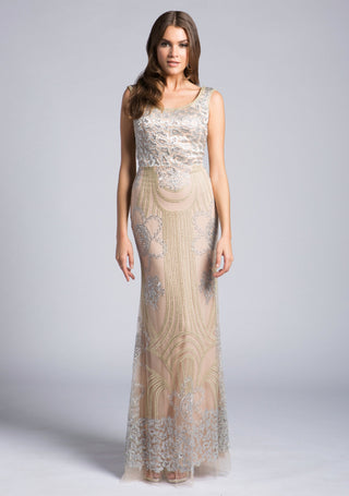Lara 33622 - Lace Beaded Gown OUTLET - By Baano
