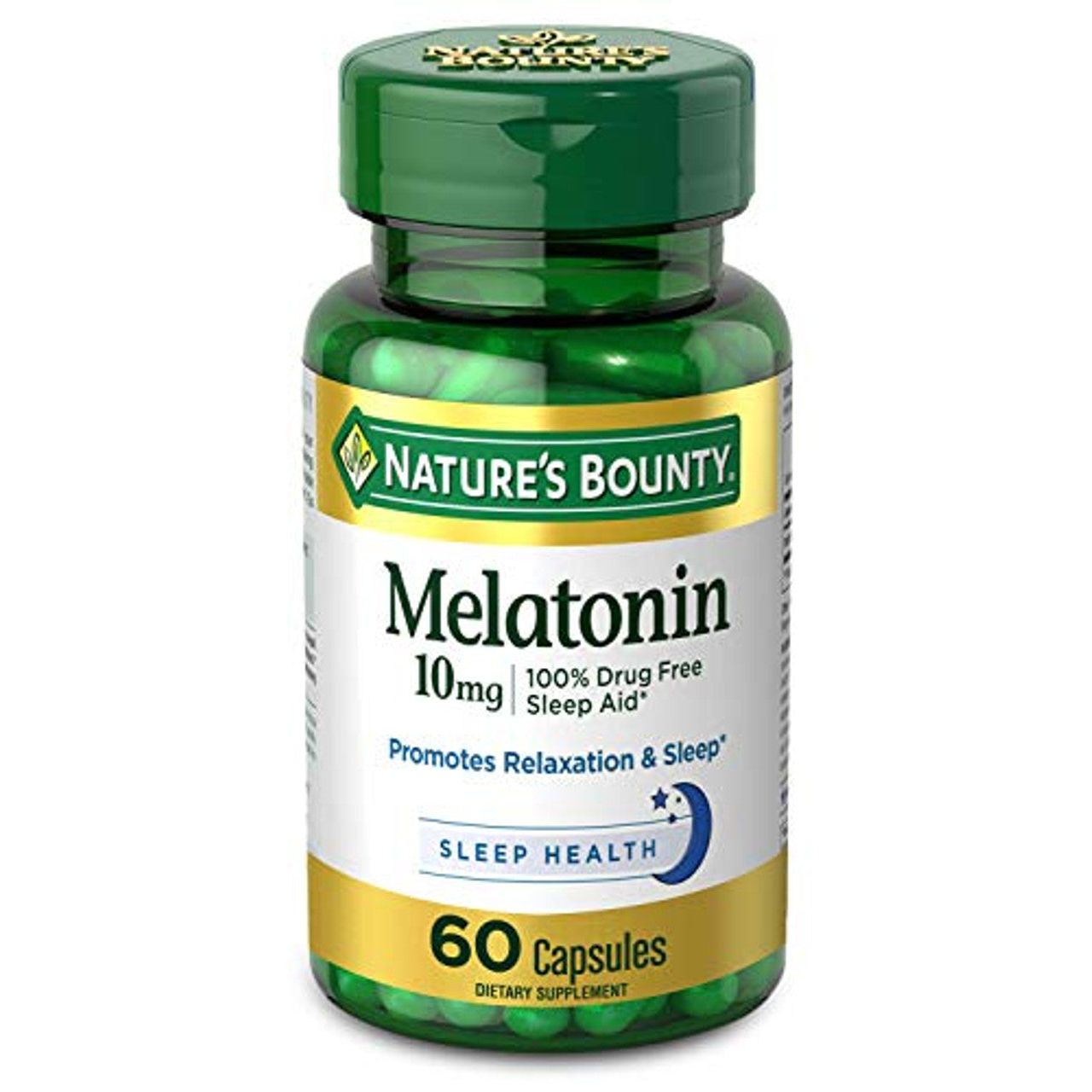 Nature's Bounty Melatonin Sleep Aid Capsules, 10 Mg
