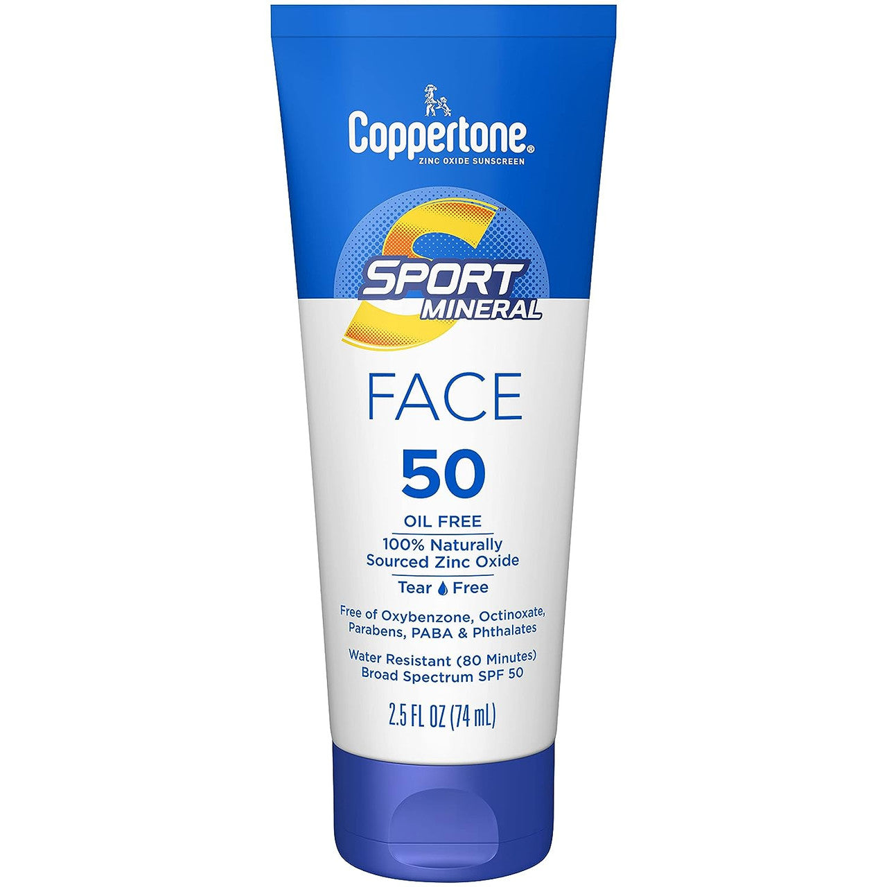 Coppertone Sport Mineral Sunscreen Face Lotion - SPF 50 - 2.5 Fl Oz