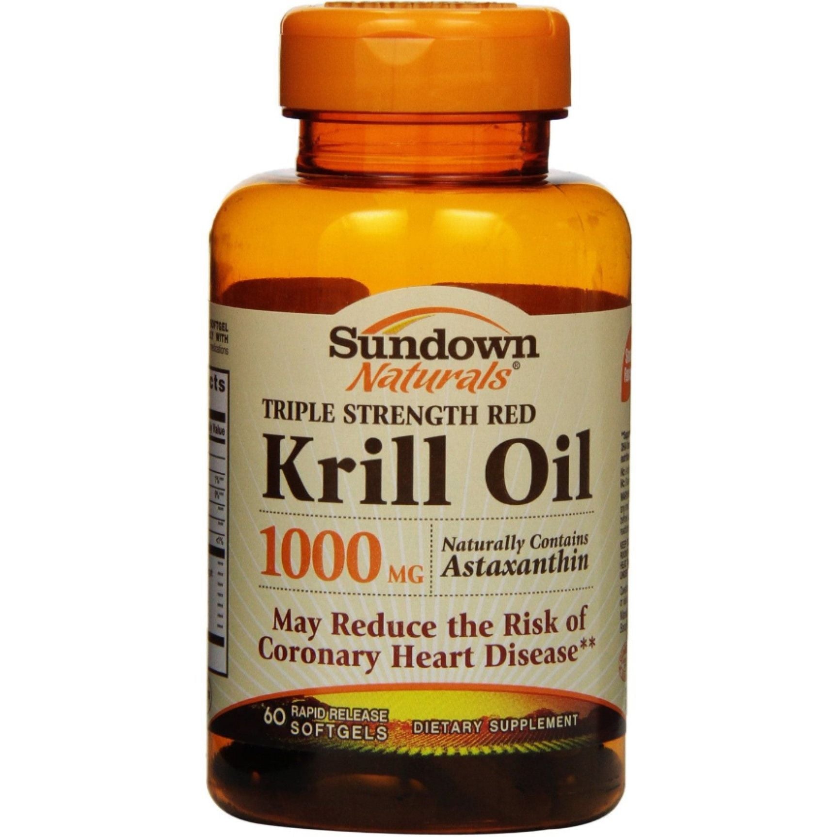 Sundown Naturals Triple Strength Red Krill Oil 1000 Mg Softgels