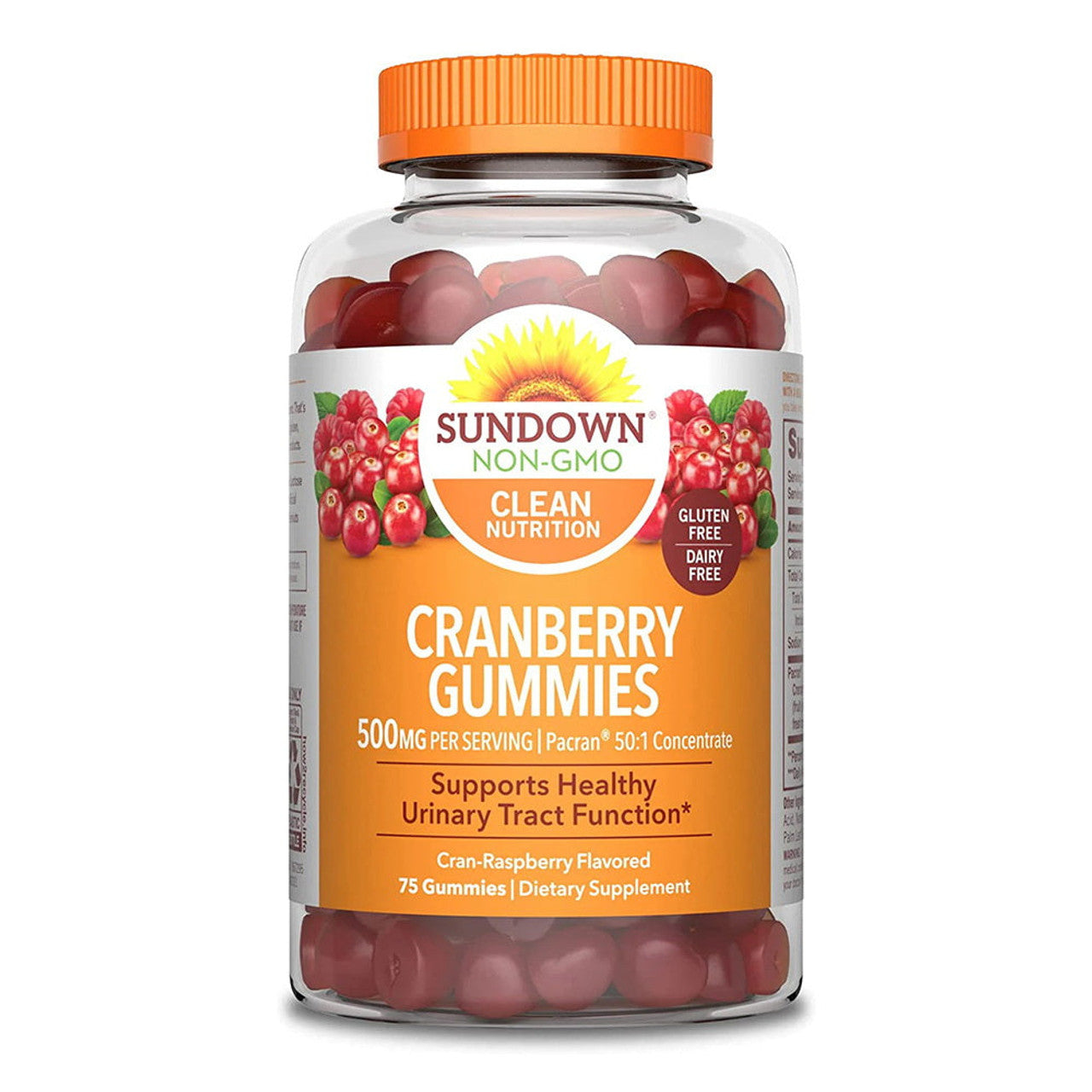 Sundown Naturals Cranberry Gummies 500 Mg Cran-Raspberry Flavored