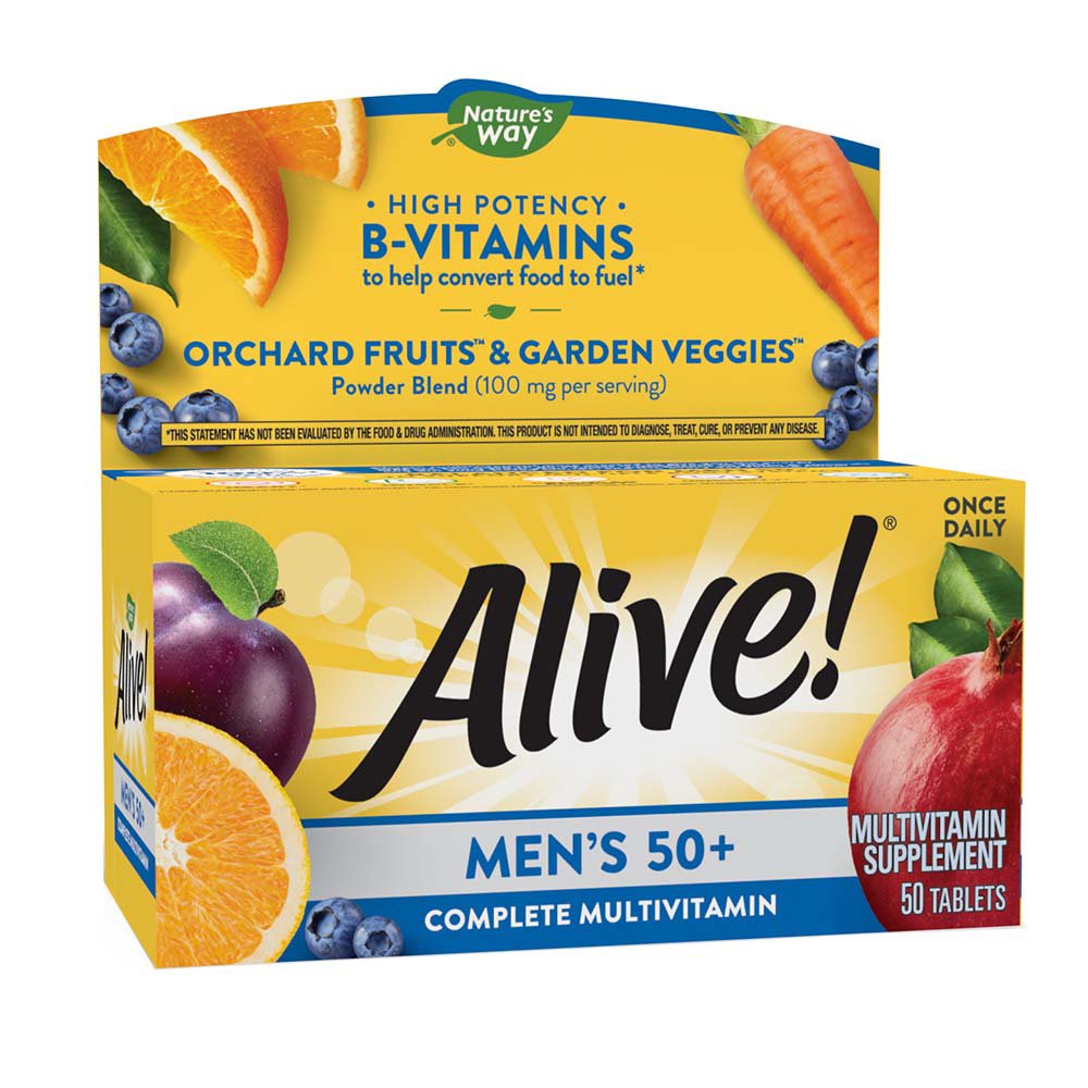 Nature's Way Alive Mens 50+ Complete Multivitamin - 50 Tablets